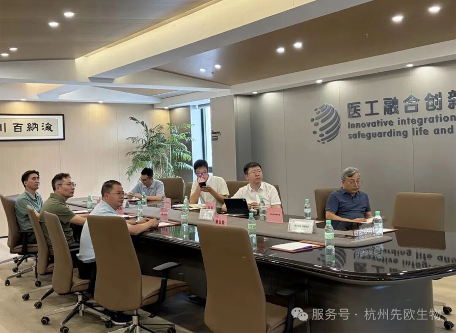 政企同心聚合力｜钱塘区委常委、副区长徐进一行莅临杭州先欧公司调研指导